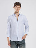 Ocean Blue Striped Linen Shirt – Coastal Edit
