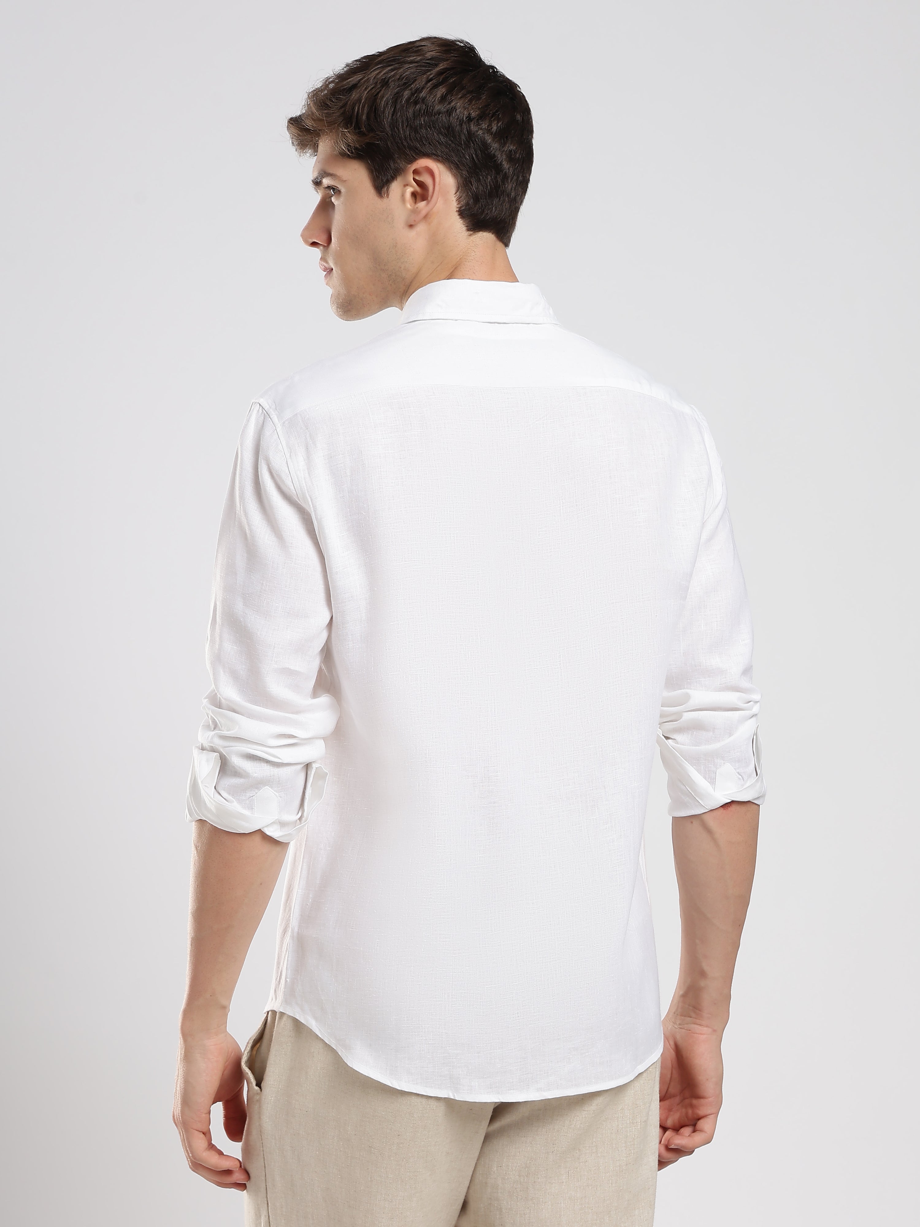 White Air Linen Shirt – Summer Classic