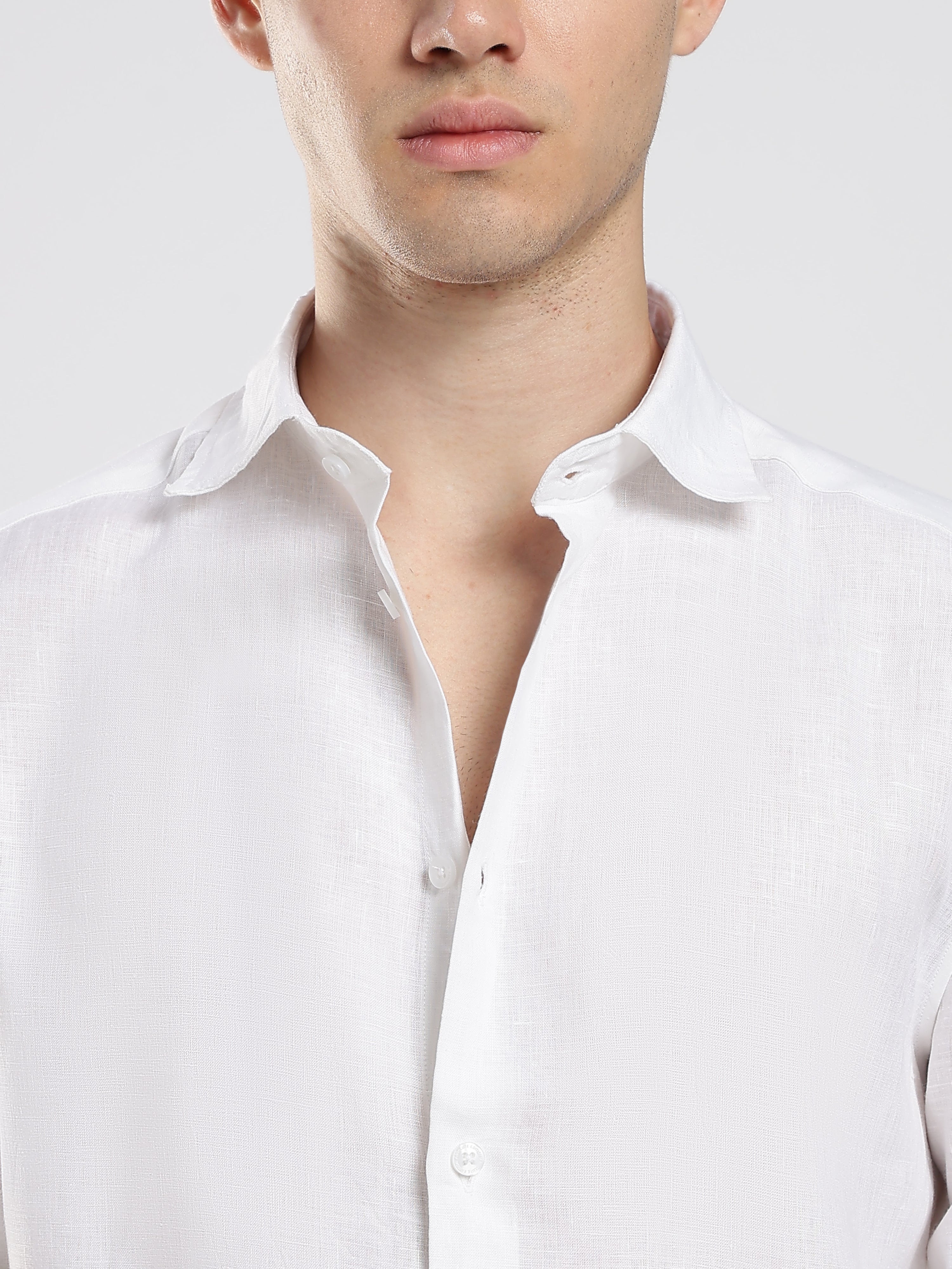 White Air Linen Shirt – Summer Classic