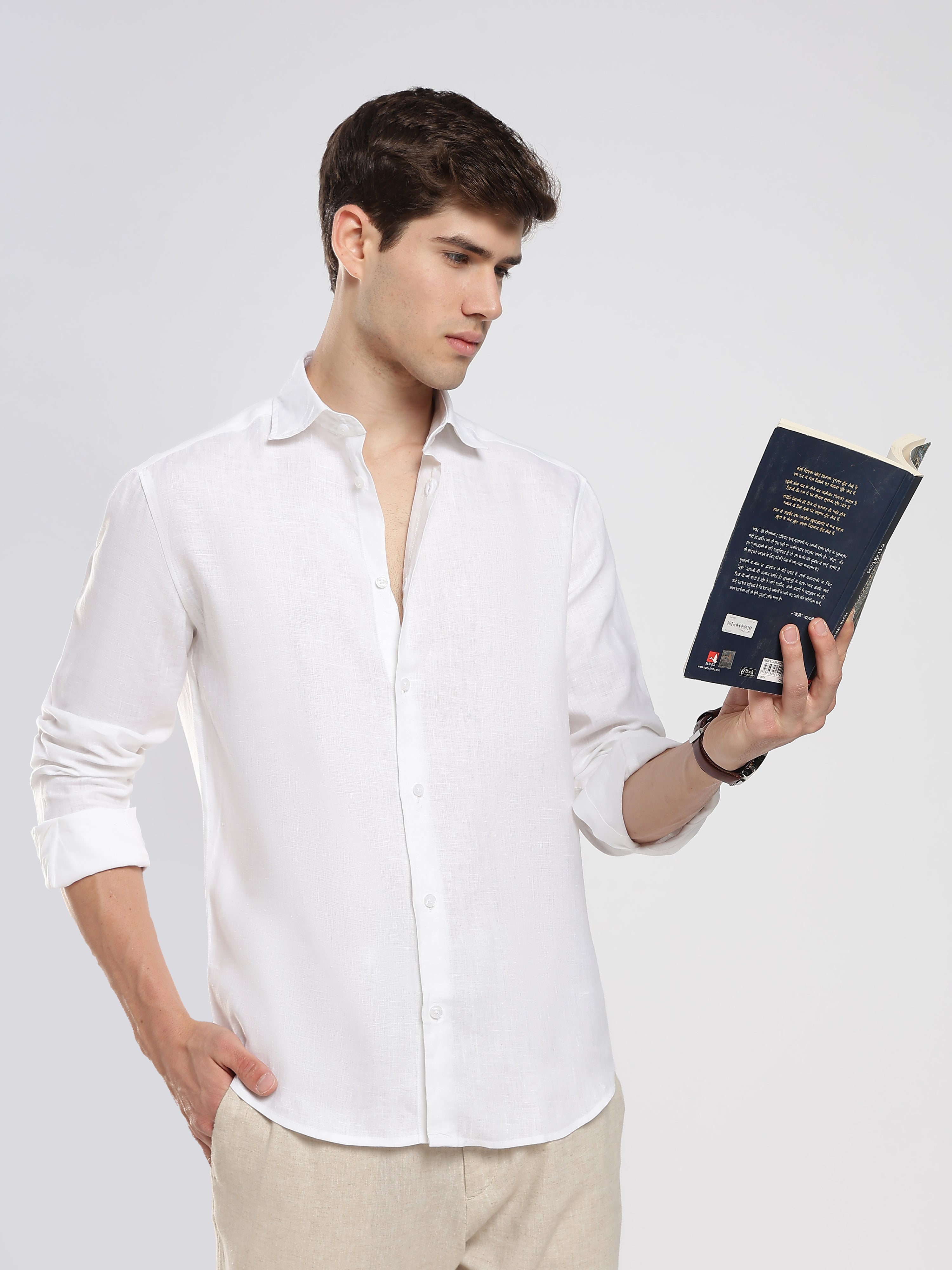 White Air Linen Shirt – Summer Classic