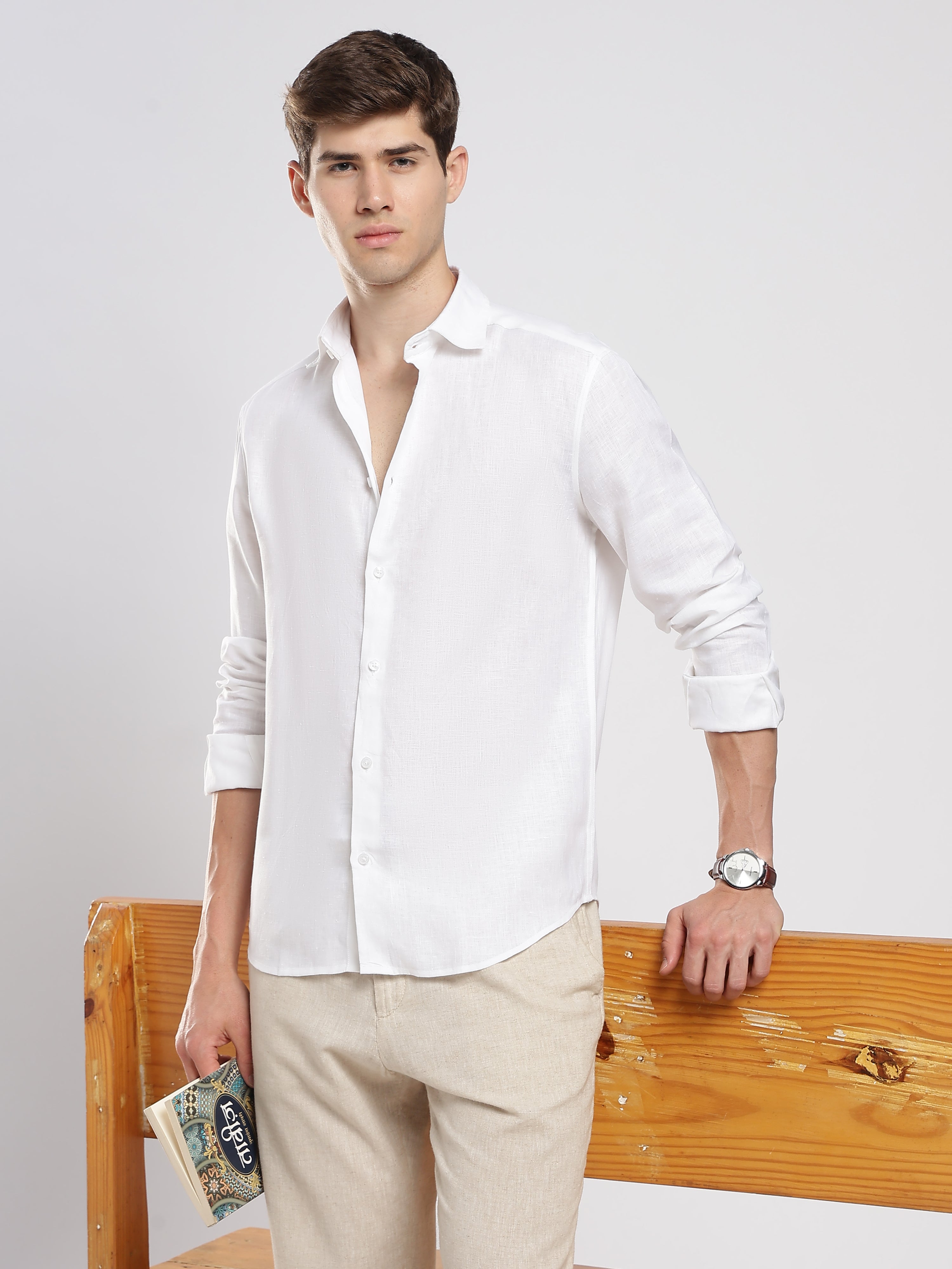 White Air Linen Shirt – Summer Classic