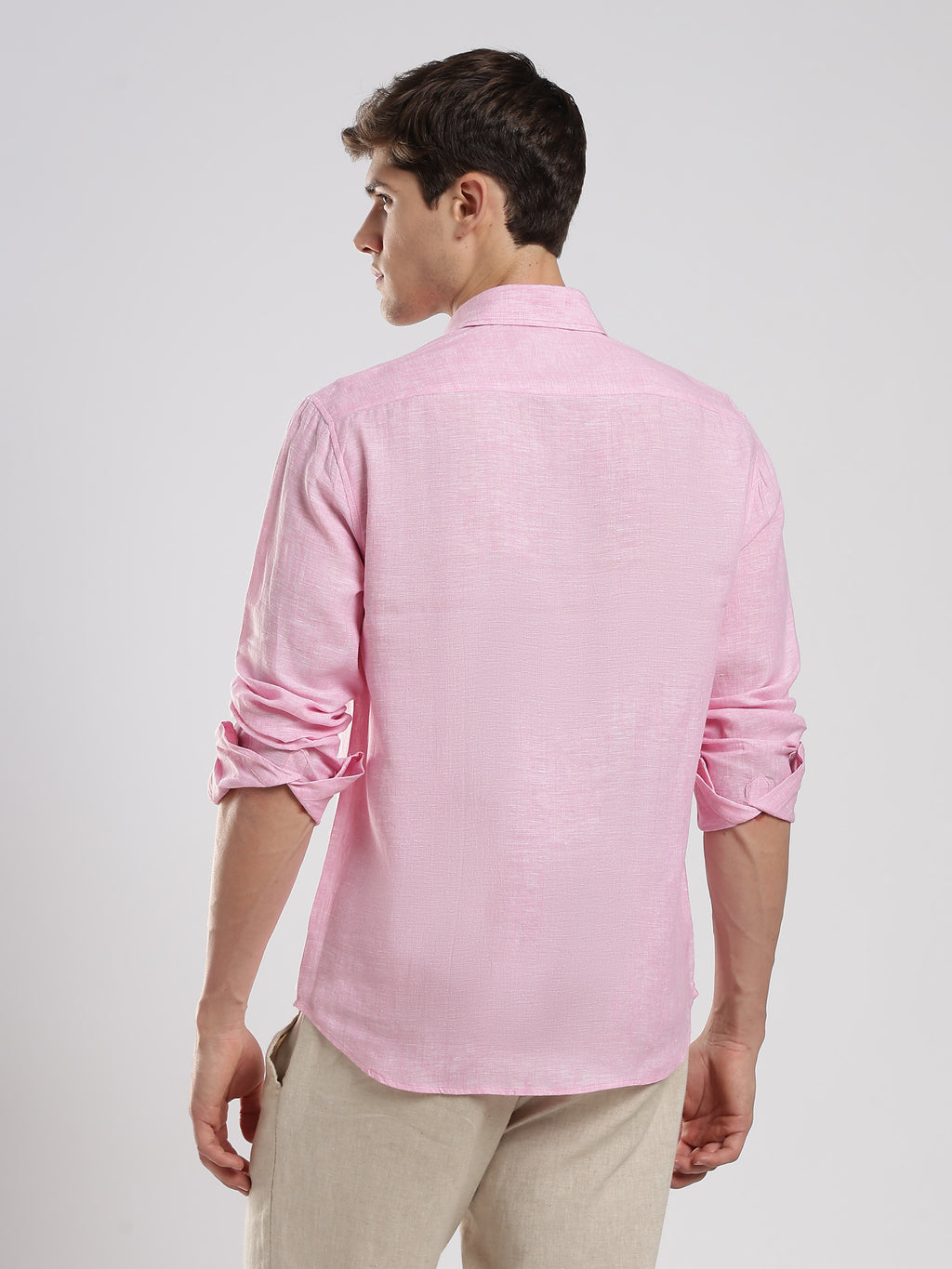 Blush Pink Linen Shirt – Soft Luxury Essential