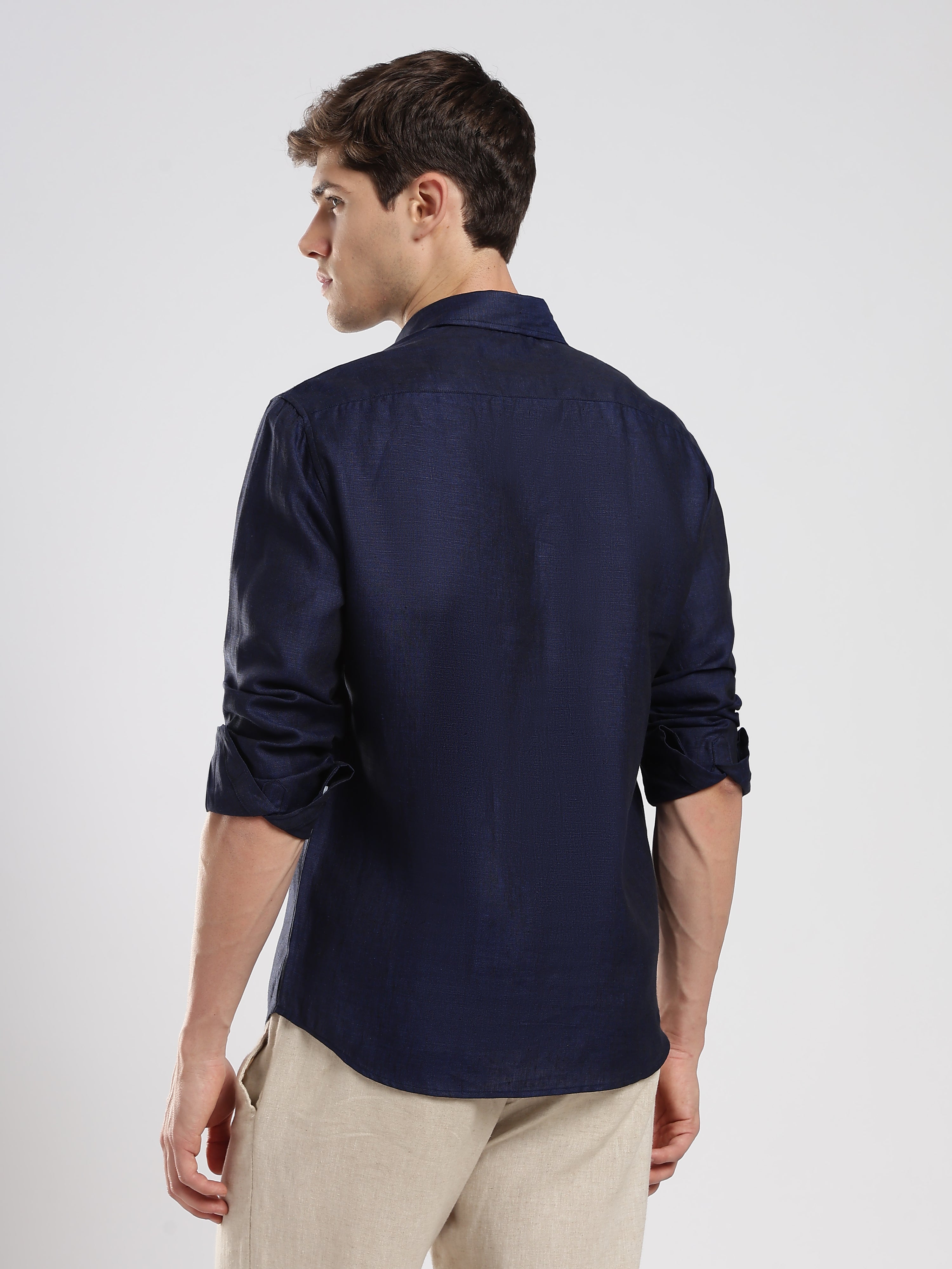 Eclipse Navy Linen Shirt – Summer Authority