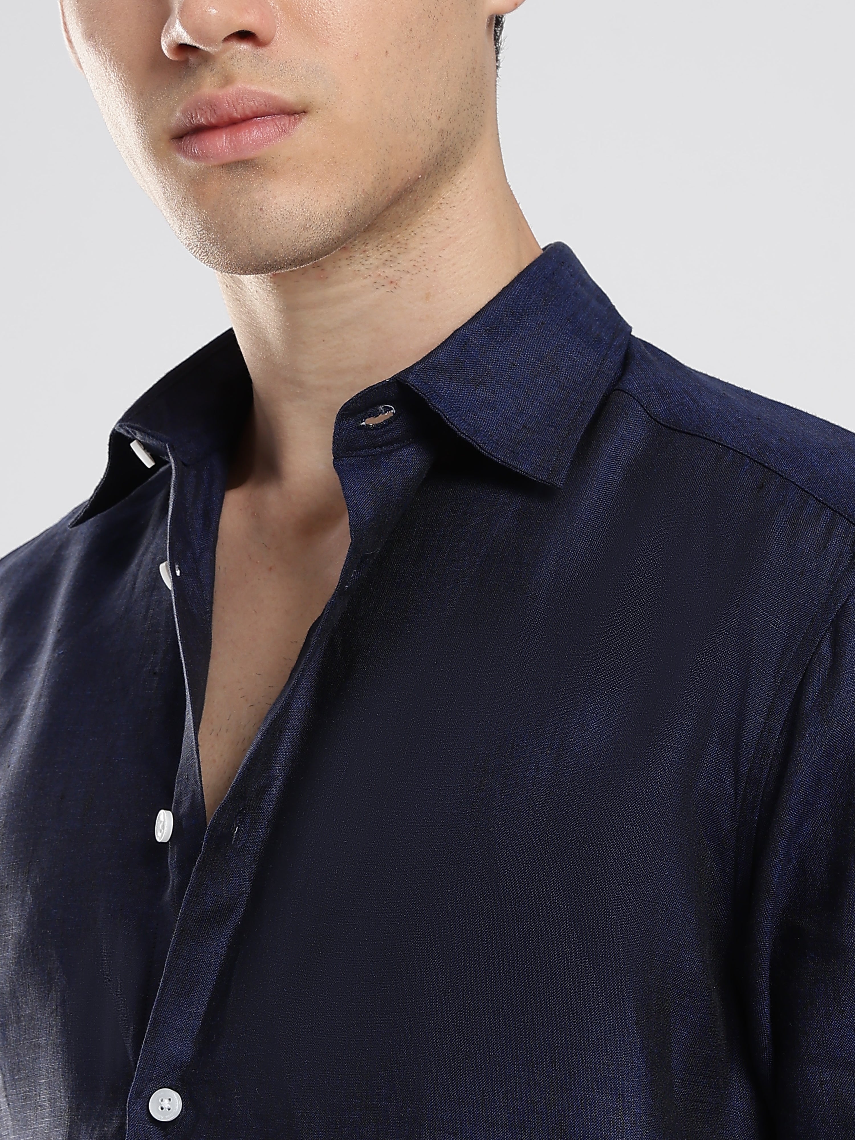Eclipse Navy Linen Shirt – Summer Authority