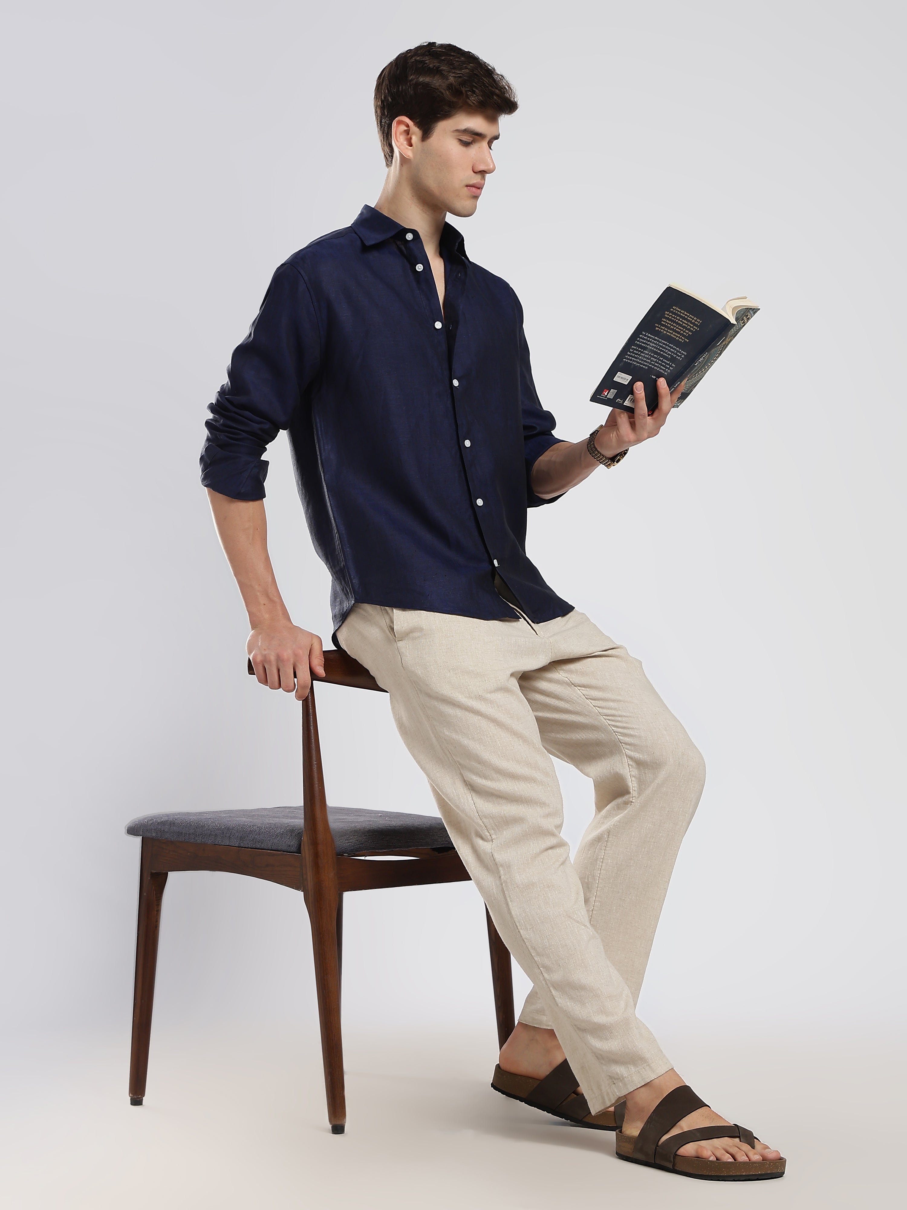 Eclipse Navy Linen Shirt – Summer Authority
