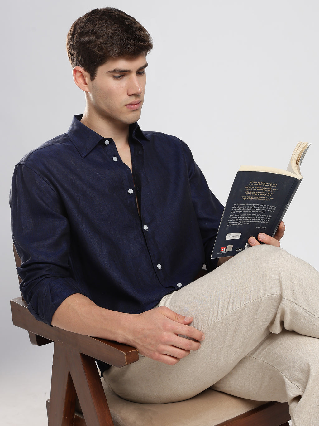 Eclipse Navy Linen Shirt – Summer Authority