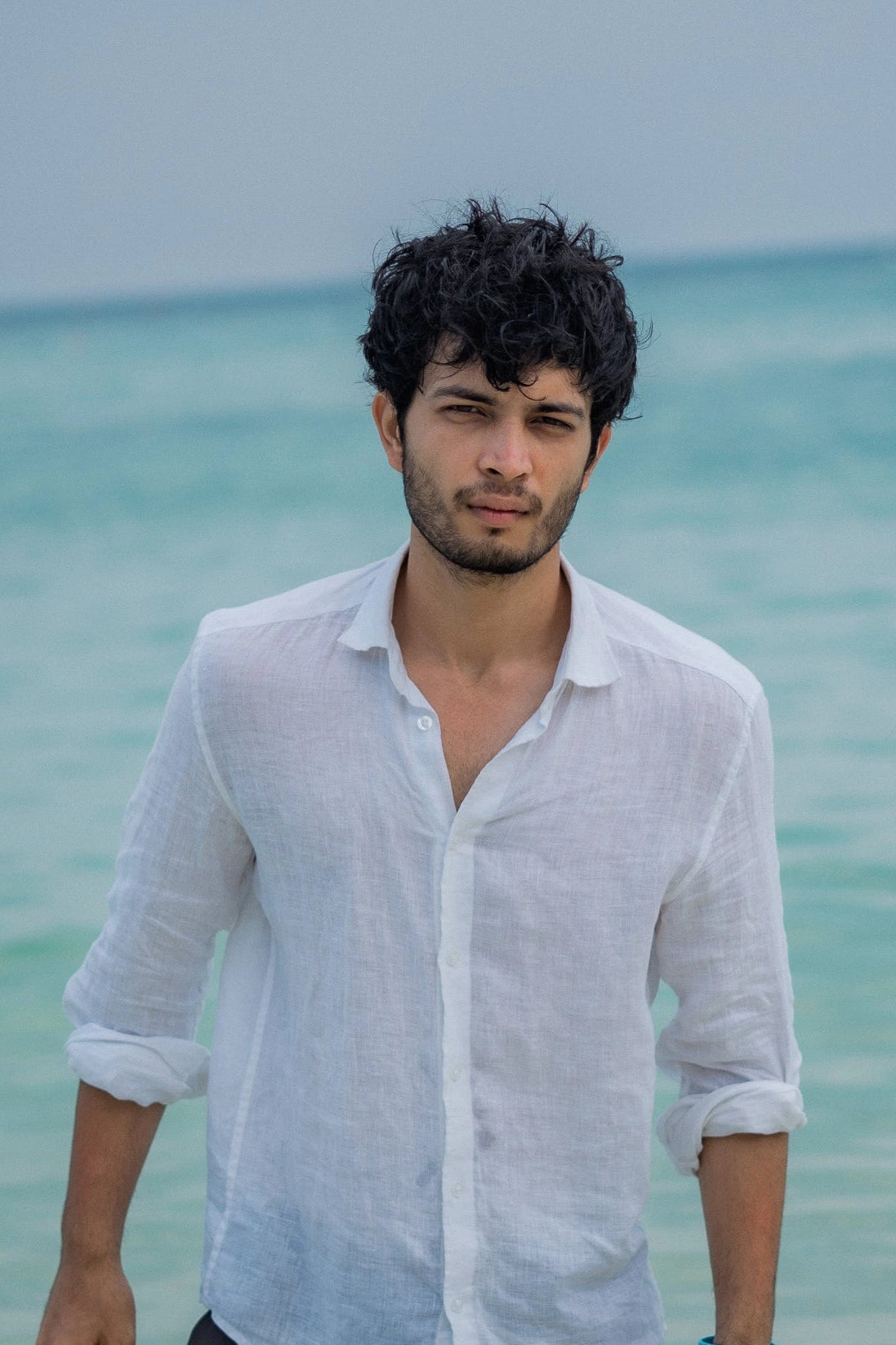 White Irish Linen Shirt