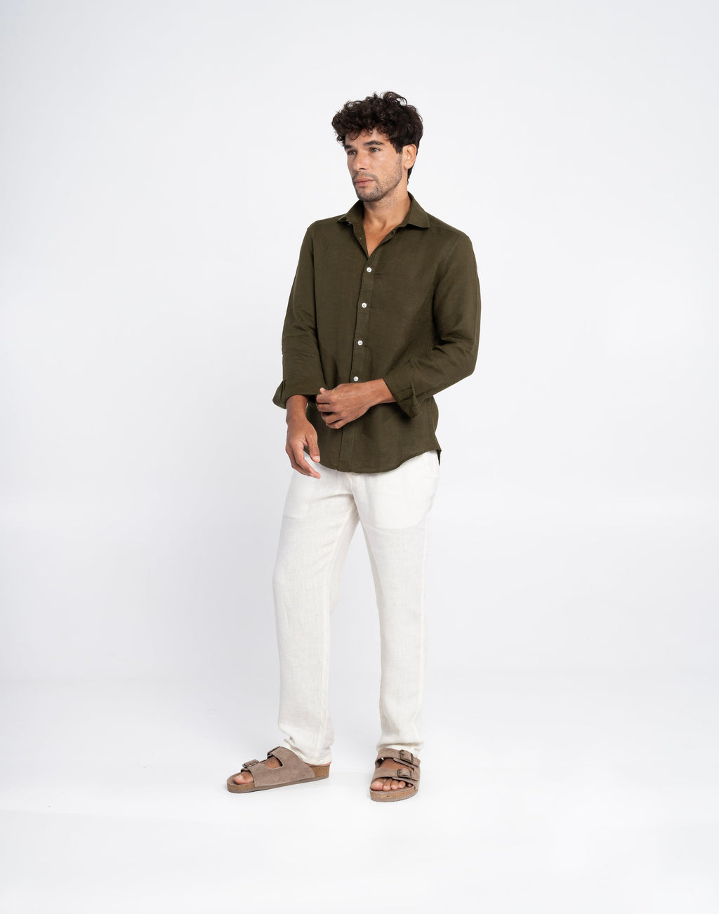 Plum Irish Linen Shirt