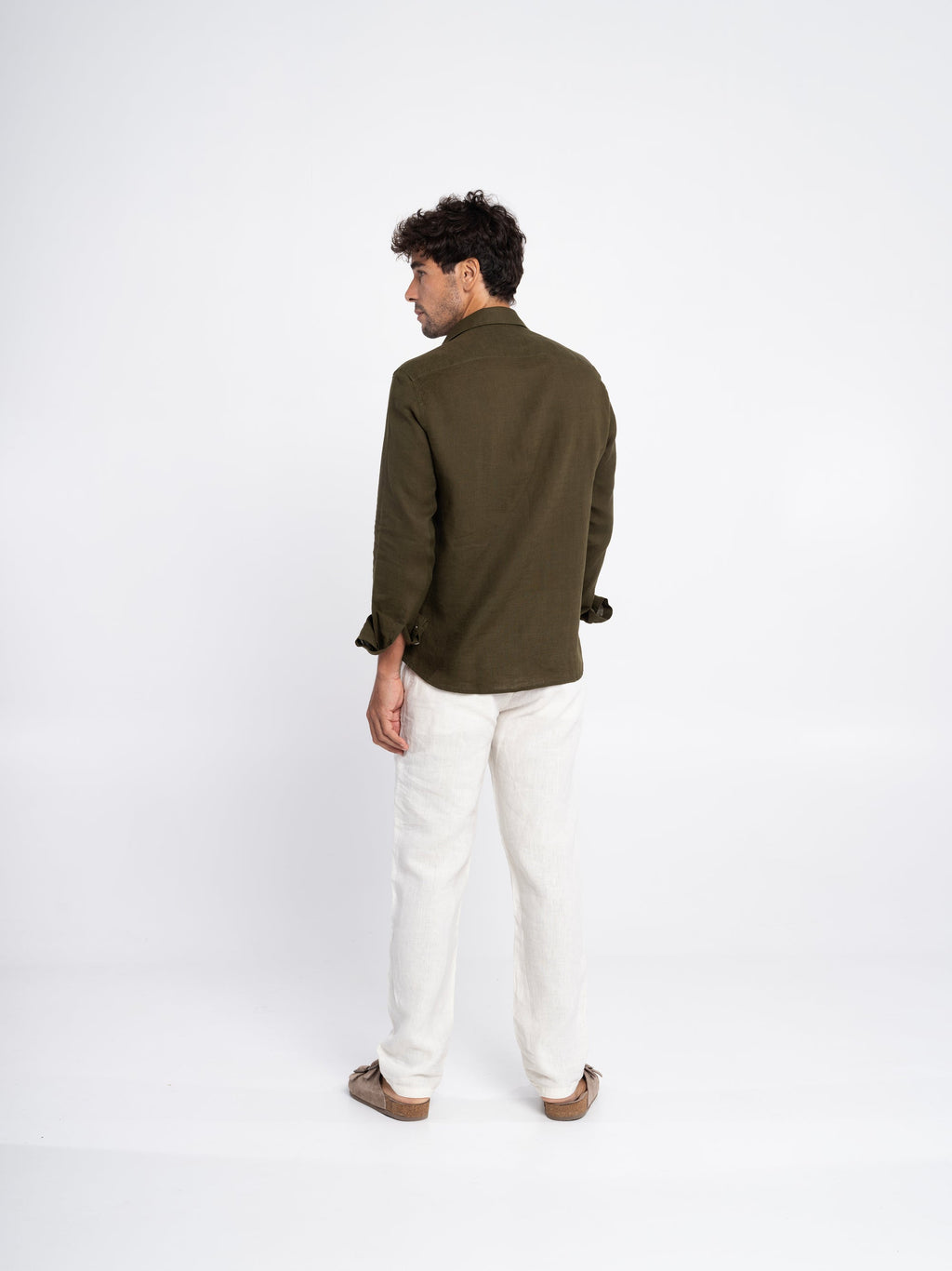 Plum Irish Linen Shirt